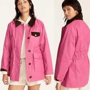 NWT J. Crew Classic Field Jacket Vintage Raspberry Pink Size Small